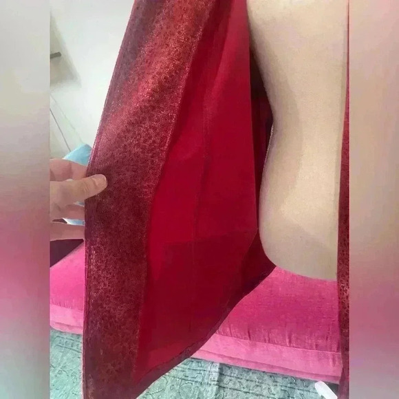 Linear Red Shiny Jacket - Picture 5 of 11